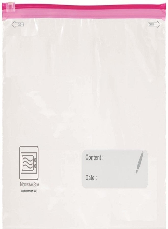 ZIPZAG Zipper Seal Freezer Food Storage Bags Combo Pack(30 Small+ 30 Medium+ 30 Large = 90 Bags),Freezer & Microwave Safe, Convinient & Re-Usable Bags - Image 5